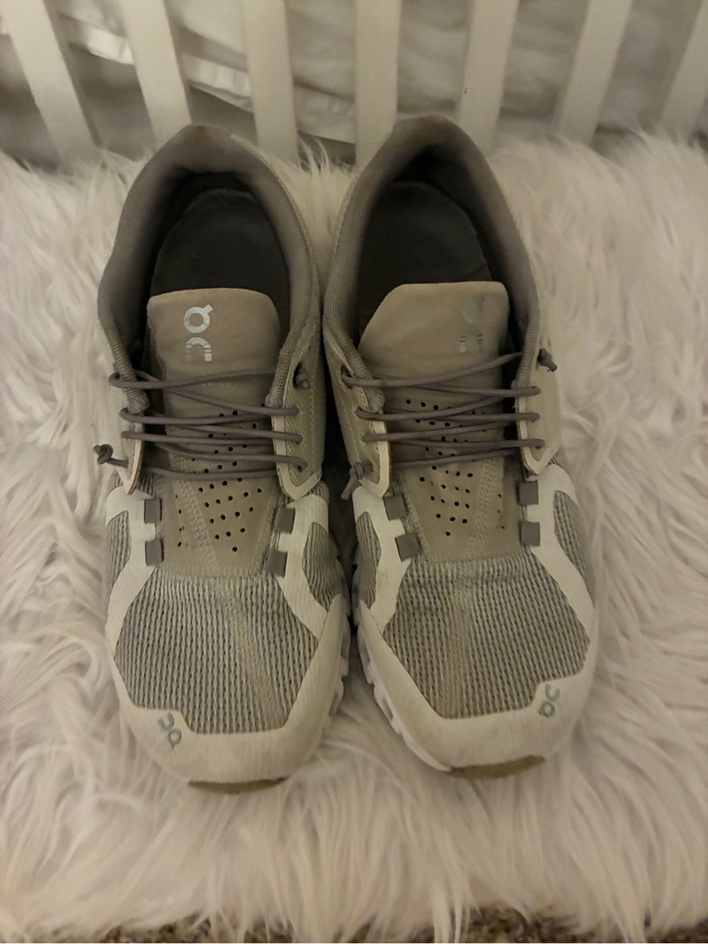 On Running Cloud Women’s Running Shoes Grey/White Sz 8 - Picture 4 of 12